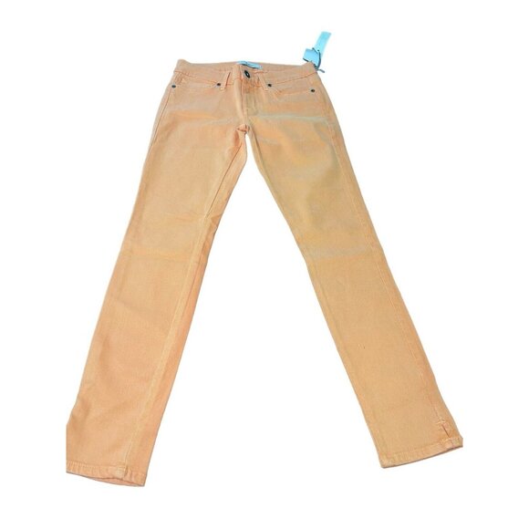 Rich & Skinny Coronado Crop Jeans Womens Size 26 Monarch Orange Stretchy - Picture 4 of 12